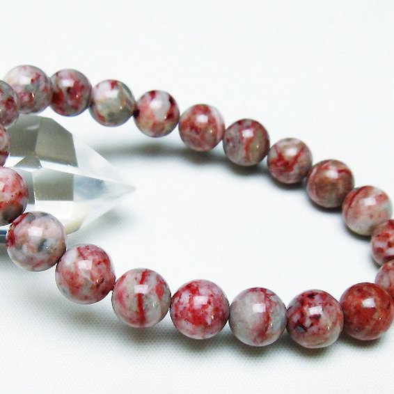 シナバークォーツ　賢者の石 ブレスレット 9mm [T34-13028]