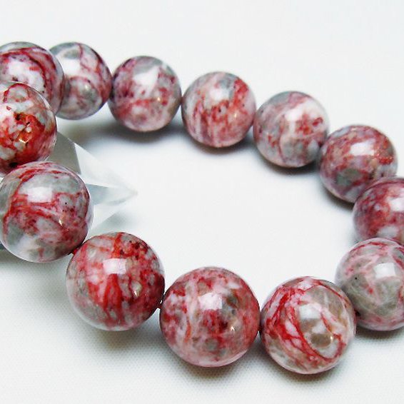 シナバークォーツ　賢者の石 ブレスレット 16mm [T34-13036]