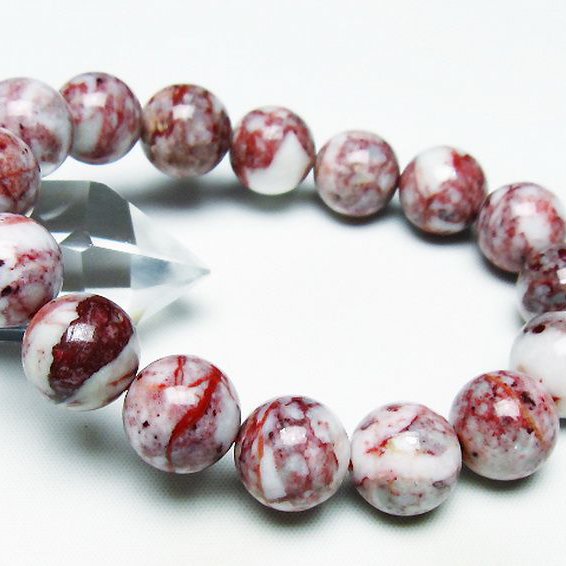 シナバークォーツ　賢者の石 ブレスレット 14mm [T34-13064]