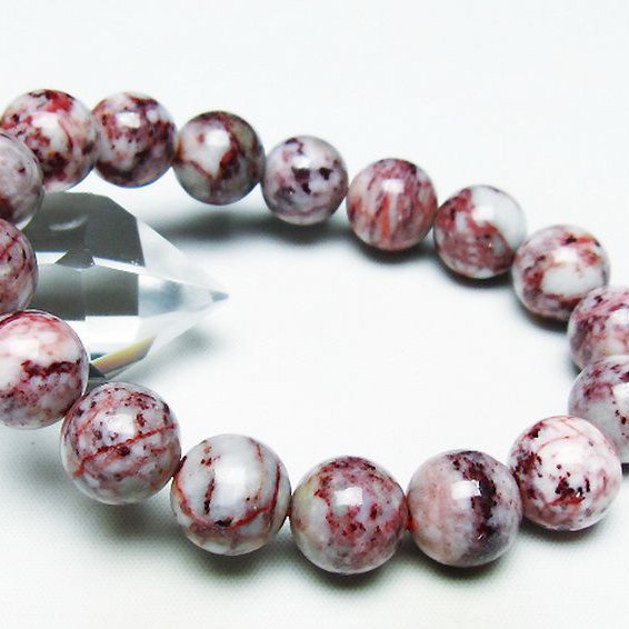 シナバークォーツ　賢者の石 ブレスレット 13mm [T34-13069]