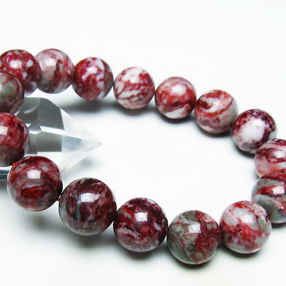 シナバークォーツ　賢者の石 ブレスレット 13mm [T34-13112]