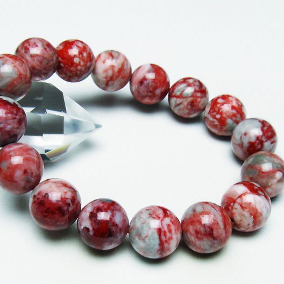 シナバークォーツ　賢者の石 ブレスレット 13mm [T34-13118]