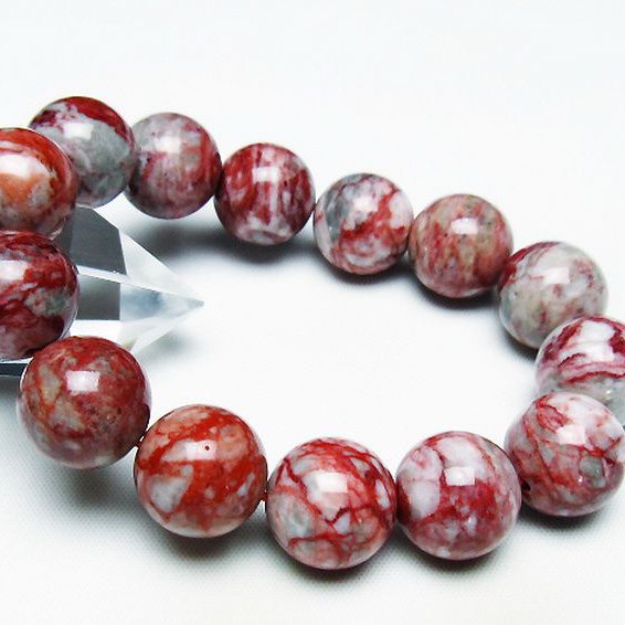 シナバークォーツ　賢者の石 ブレスレット 15mm [T34-13125]