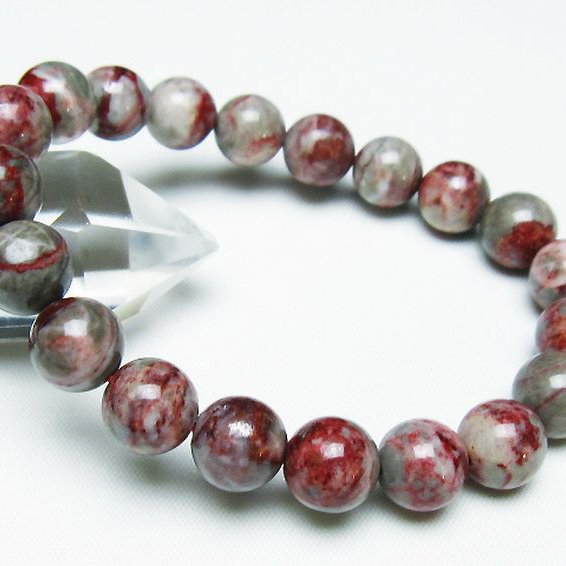 シナバークォーツ　賢者の石 ブレスレット 10mm [t34-13242]