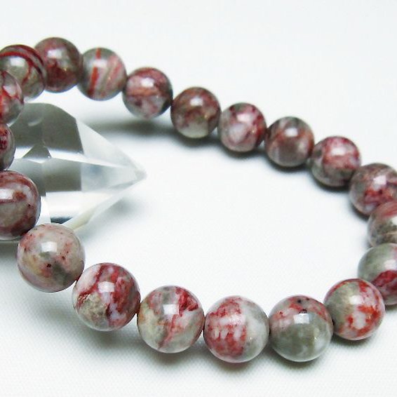 シナバークォーツ　賢者の石 ブレスレット 10mm [t34-13244]