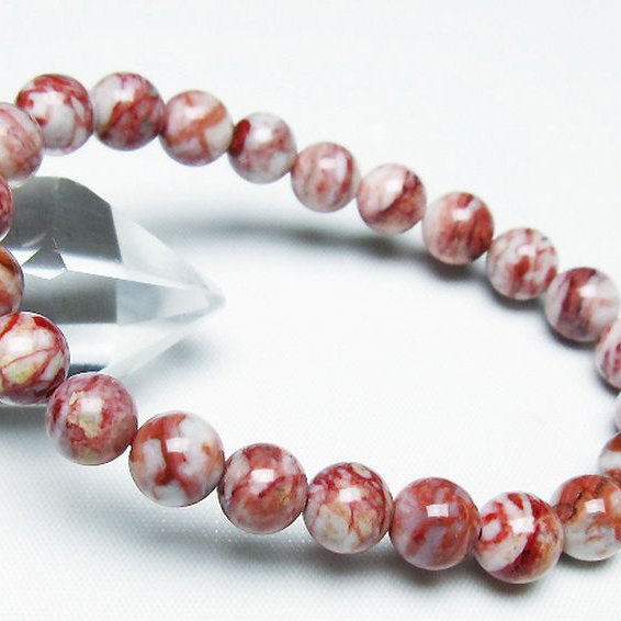 シナバークォーツ　賢者の石 ブレスレット 8mm [t34-13286]