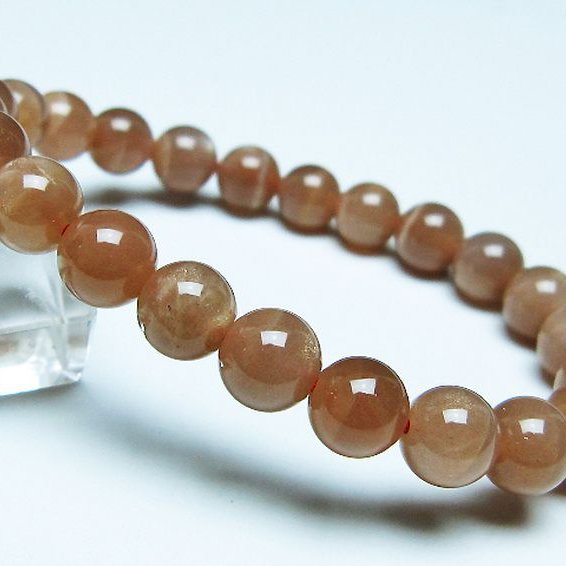 オレンジムーンストーン ブレスレット 8mm [t347-5501]