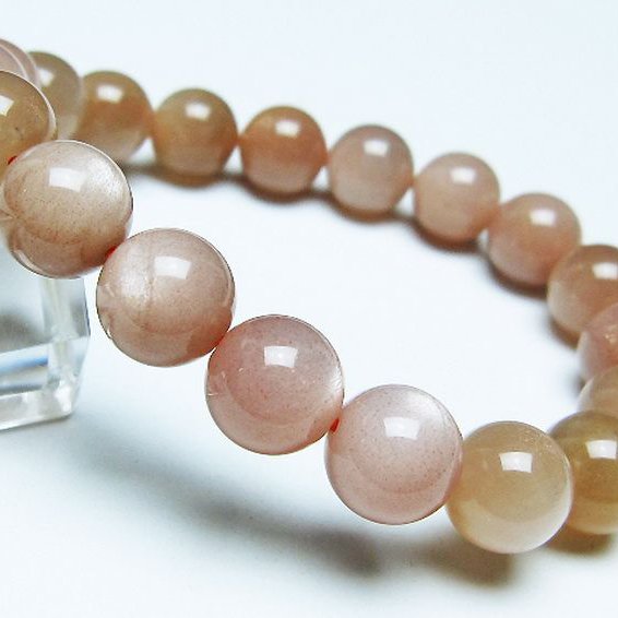 オレンジムーンストーン ブレスレット 11mm [T347-5567]