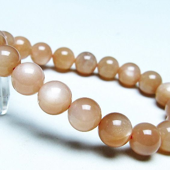 オレンジムーンストーン ブレスレット 10mm [T347-5653]