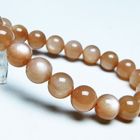 オレンジムーンストーン ブレスレット 10mm [t347-5696]
