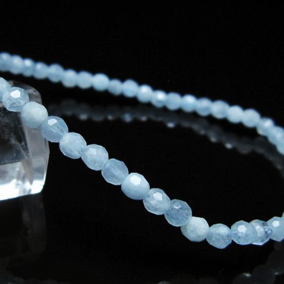 アクアマリン ブレスレット 4mm [t35-20698]