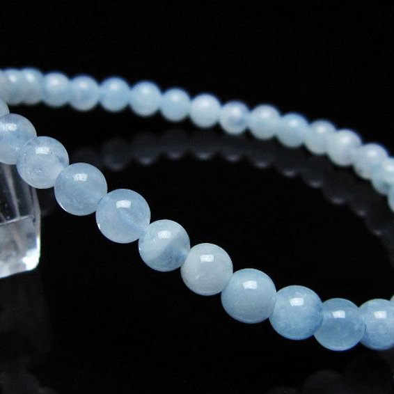アクアマリン ブレスレット 5mm [t35-20704]