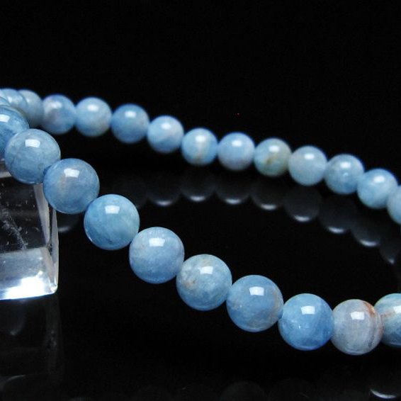 アクアマリン ブレスレット 6mm [t35-20744]