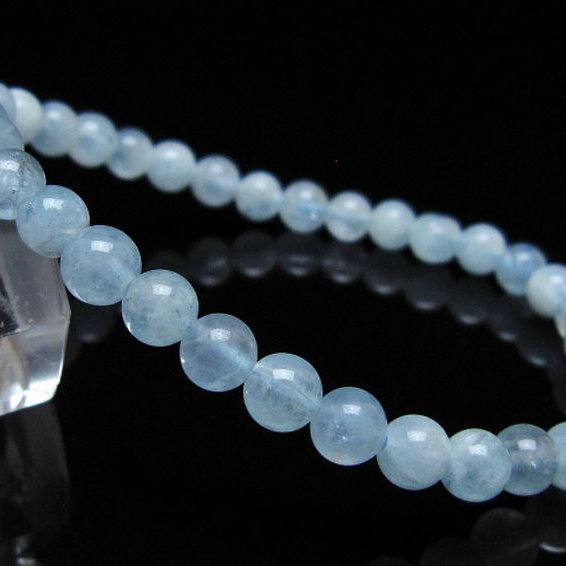 アクアマリン ブレスレット 5mm [t35-20754]