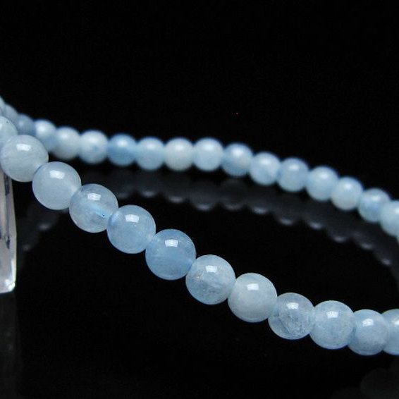 アクアマリン ブレスレット 5mm [t35-20758]