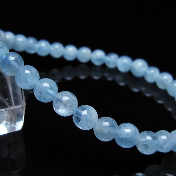 アクアマリン ブレスレット 5mm [t35-20798]