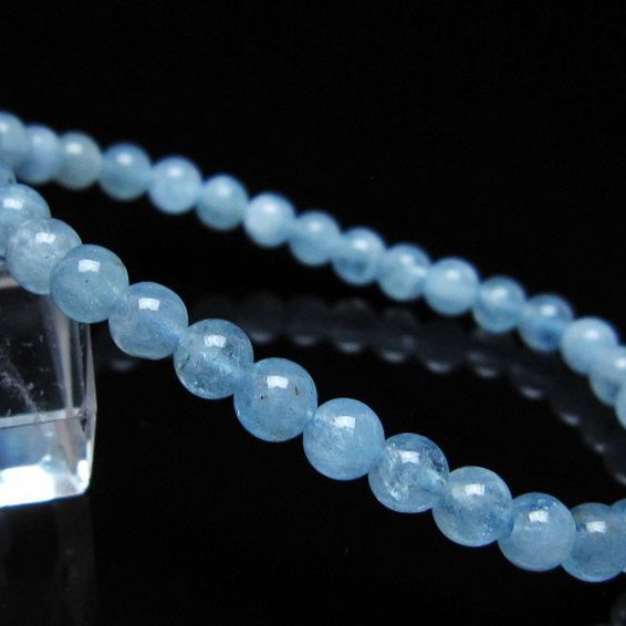 アクアマリン ブレスレット 5mm [t35-20803]