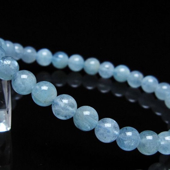 アクアマリン ブレスレット 6mm [t35-20815]