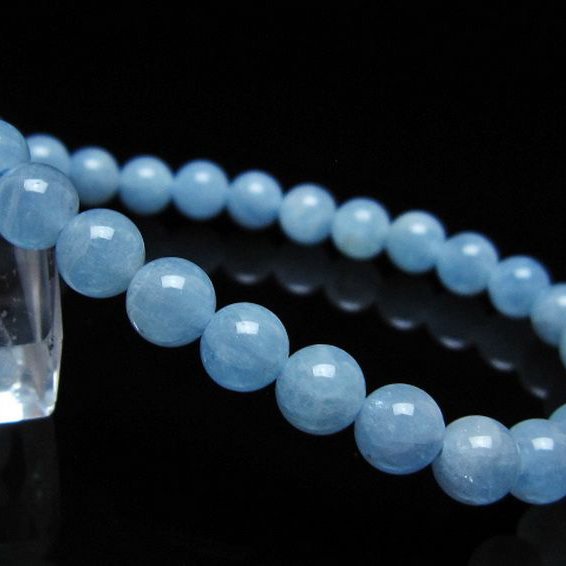 アクアマリン ブレスレット 6mm [t35-20818]