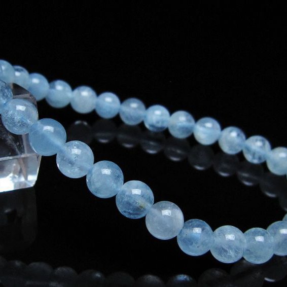 アクアマリン ブレスレット 6mm [t35-20821]