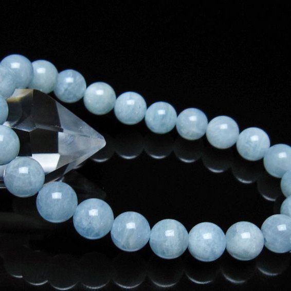 アクアマリン ブレスレット 8mm [t35-21014]