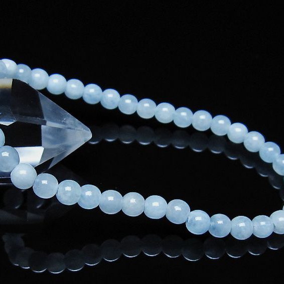 アクアマリン ブレスレット 5mm [t35-21048]