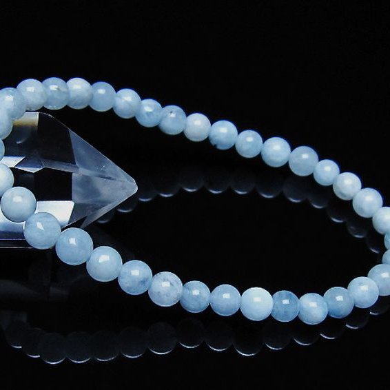 アクアマリン ブレスレット 5mm [t35-21051]