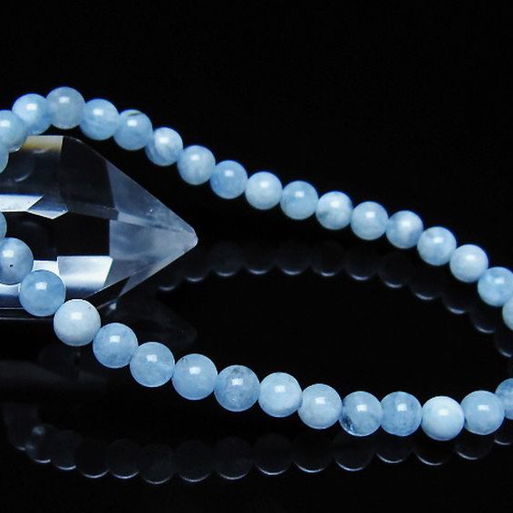 アクアマリン ブレスレット 5mm [t35-21054]