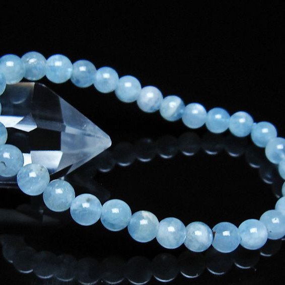 アクアマリン ブレスレット 6mm [t35-21102]