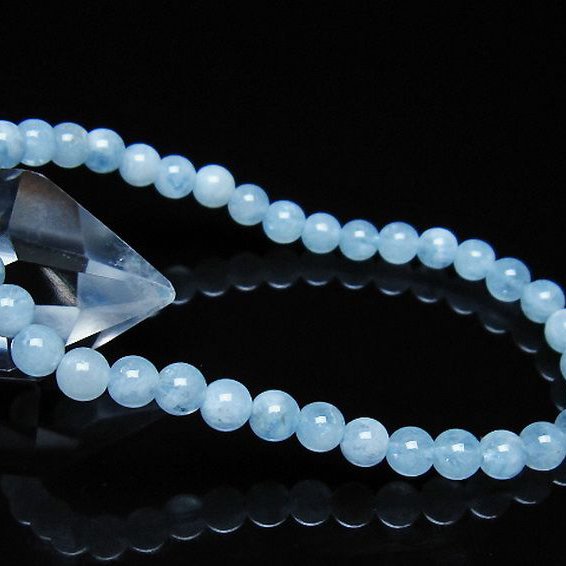 アクアマリン ブレスレット 5mm [t35-21117]