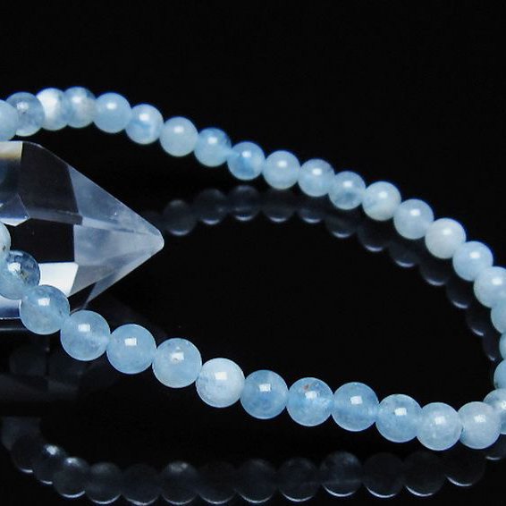 アクアマリン ブレスレット 5mm [t35-21122]