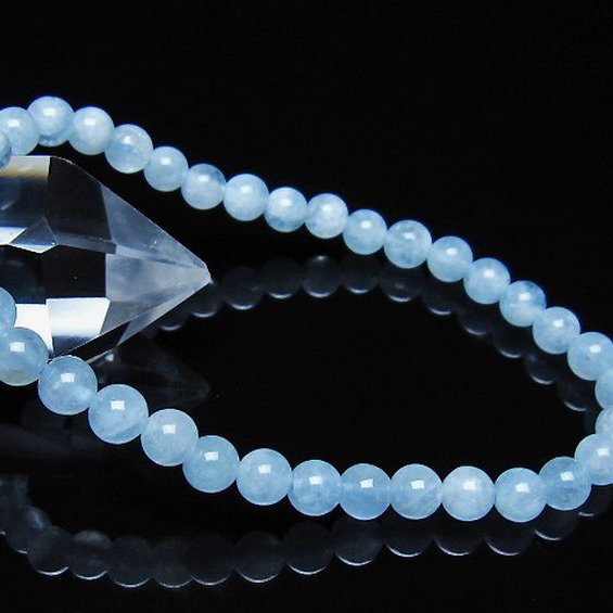 アクアマリン ブレスレット 5mm [t35-21123]