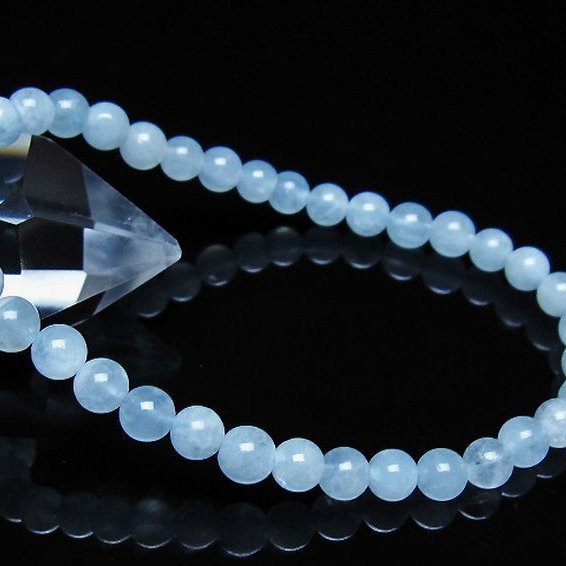 アクアマリン ブレスレット 5mm [t35-21133]