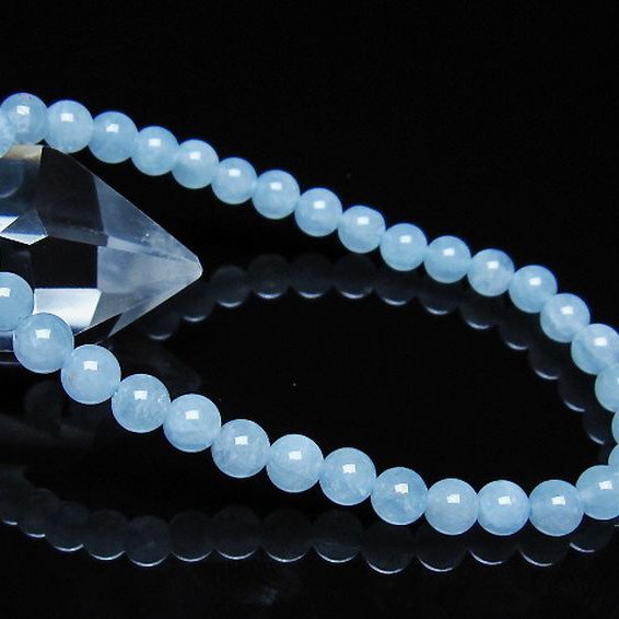 アクアマリン ブレスレット 5mm [t35-21159]