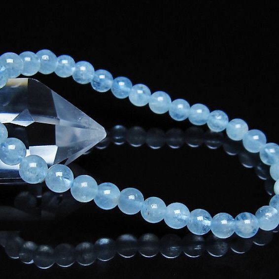 アクアマリン ブレスレット 5mm [t35-21162]