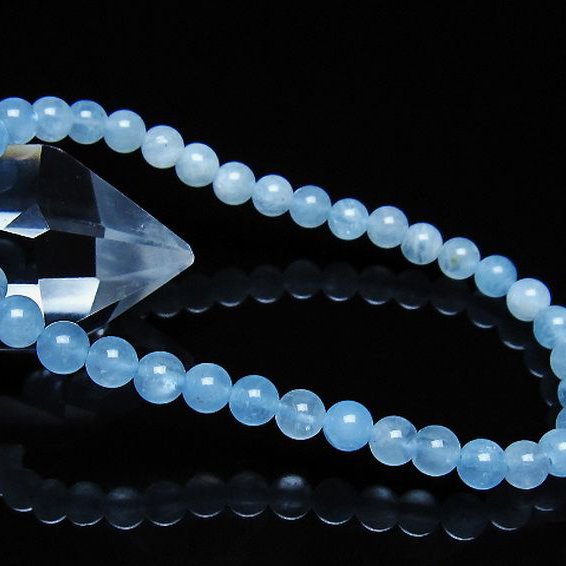 アクアマリン ブレスレット 5mm [t35-21172]
