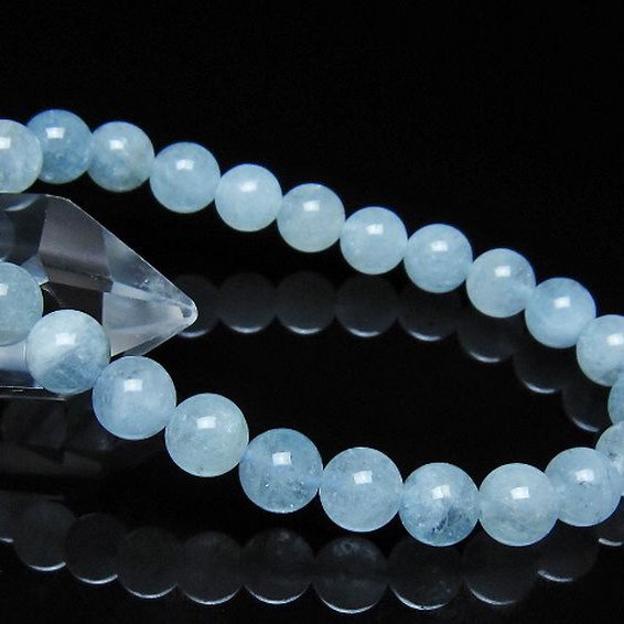 アクアマリン ブレスレット 8mm [t35-21311]
