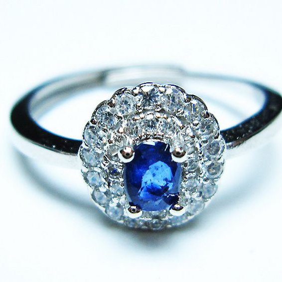 サファイア 指輪 (18号)[T351-1299]