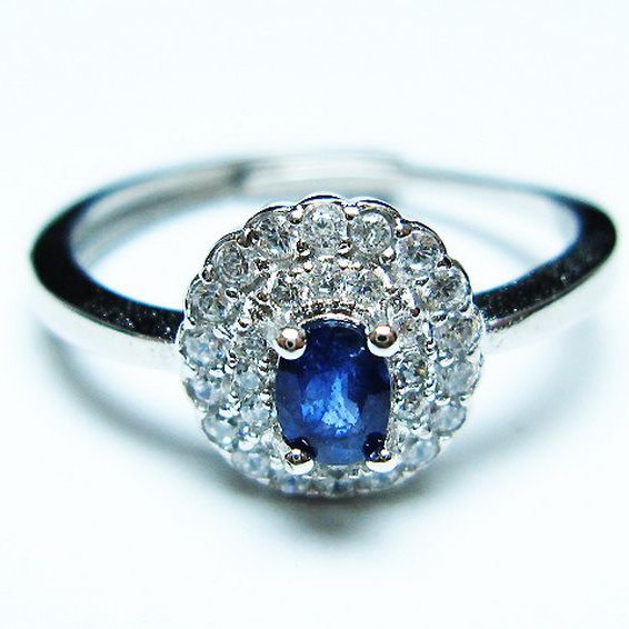 サファイア 指輪 (18号)[T351-1358]