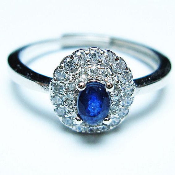 サファイア 指輪 (18号)[T351-1368]