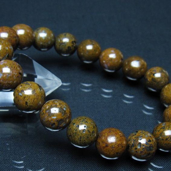 コンドライト「サハラNWA869隕石」 ブレスレット 11mm [t352-1755]