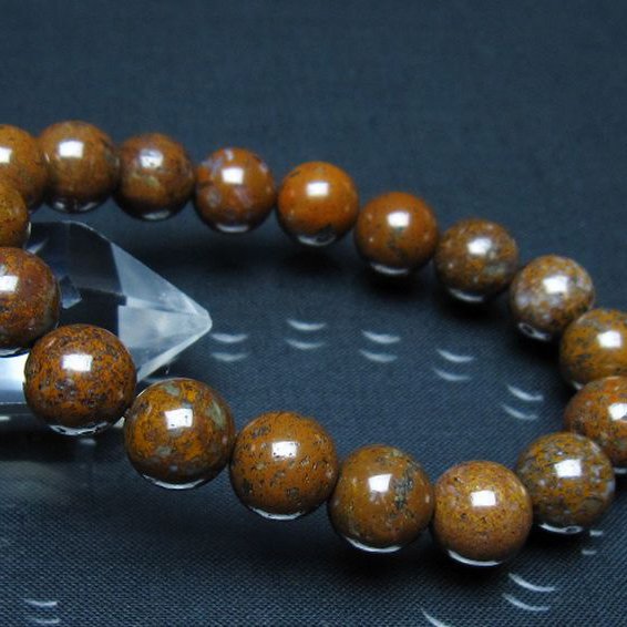 コンドライト「サハラNWA869隕石」 ブレスレット 11mm [t352-1763]