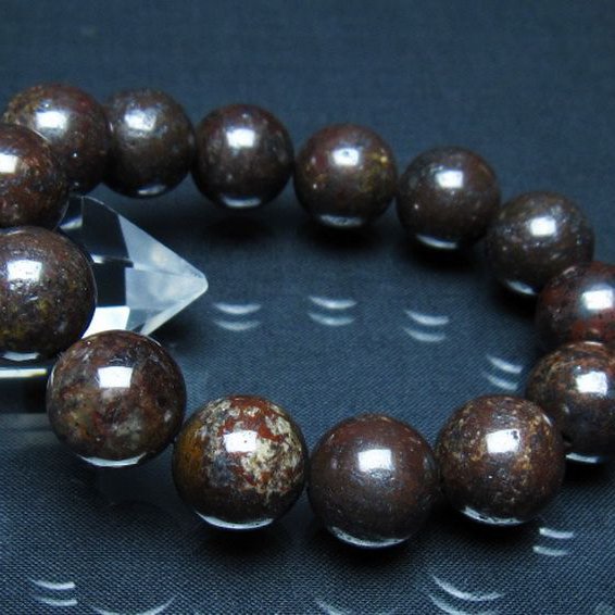 コンドライト「サハラNWA869隕石」 ブレスレット 16mm [t352-1773]