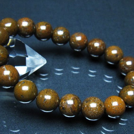 コンドライト「サハラNWA869隕石」 ブレスレット 11mm [t352-1805]