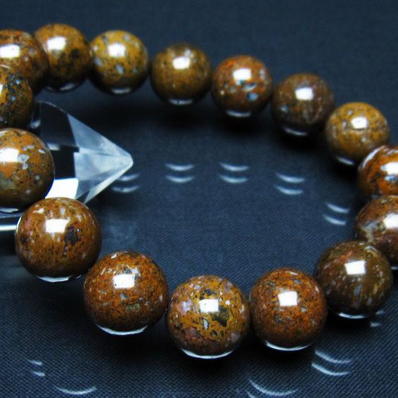 コンドライト「サハラNWA869隕石」 ブレスレット 14mm [t352-1833]