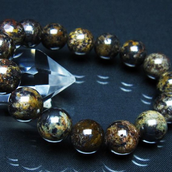 コンドライト「サハラNWA869隕石」 ブレスレット 13mm [t352-1862]