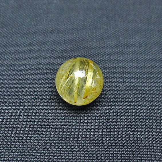 ゴールドタイチンルチル入り 水晶 丸玉 10mm [t355-1118]