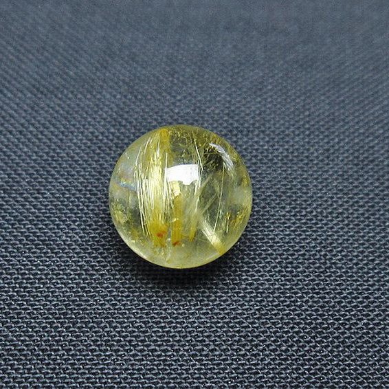 ゴールドタイチンルチル入り 水晶 丸玉 10mm [T355-1152]