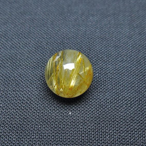 ゴールドタイチンルチル入り 水晶 丸玉 10mm [t355-1187]