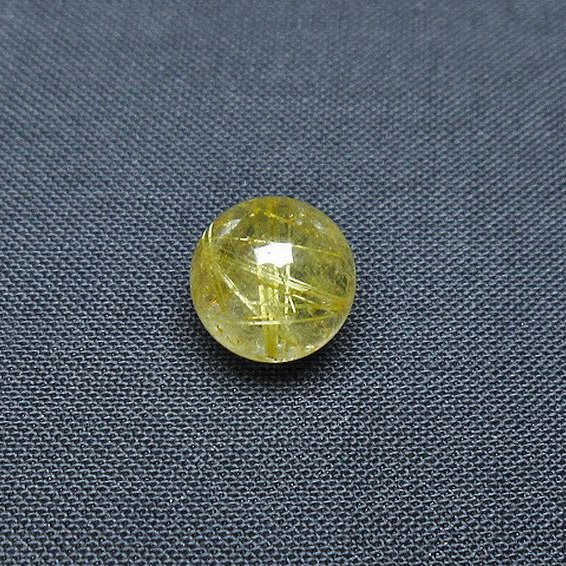 ゴールドタイチンルチル入り 水晶 丸玉 10mm [T355-1193]